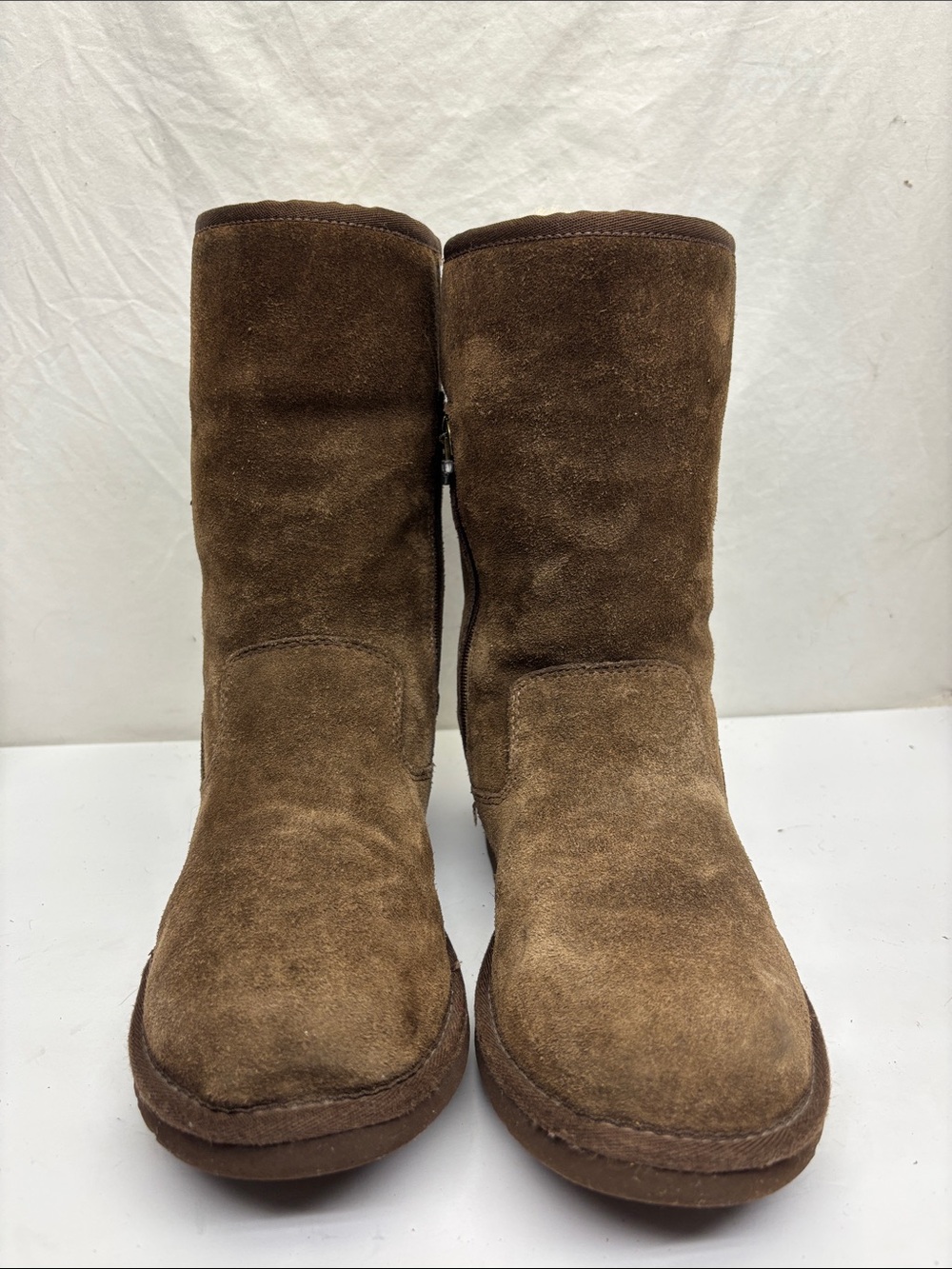 UGG Women’s Suede Mid-Calf Winter Boots - Brown, SZ 5